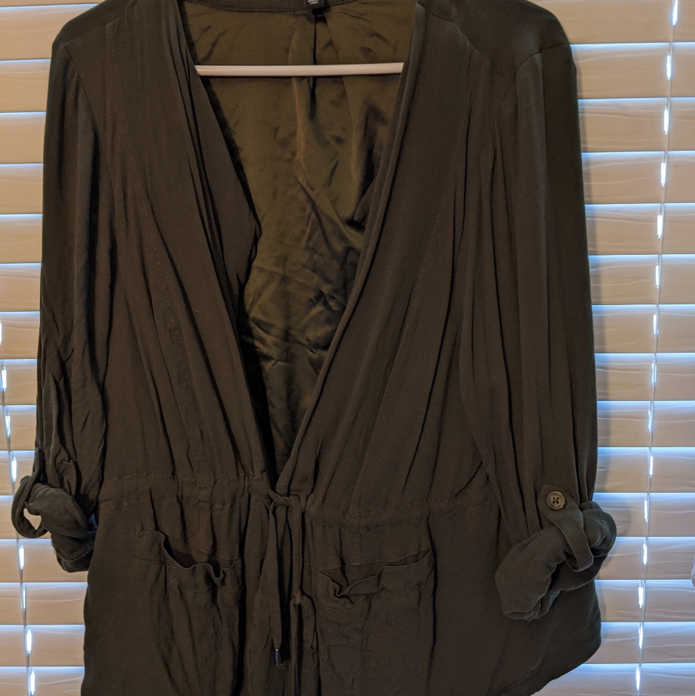 Green Short Kimono